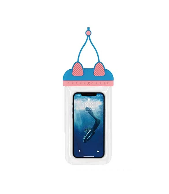 WiWU Kitty Waterproof Bag For Mobile Phone - Blue