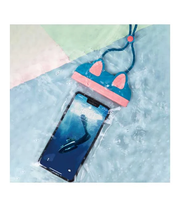 WiWU Kitty Waterproof Bag For Mobile Phone - Blue