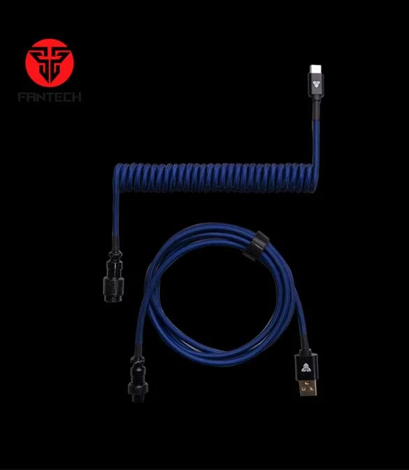 Fantech COILED CABLE AC701 - Blue