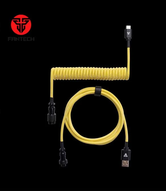 كابل ملفوف من Fantech AC701 - أصفر