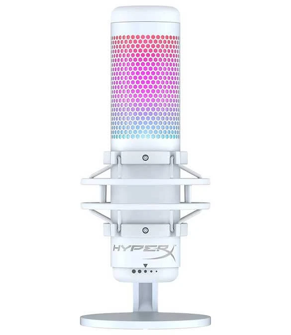 سماعة الرأس HyperX QuadCast S - باللون الأبيض