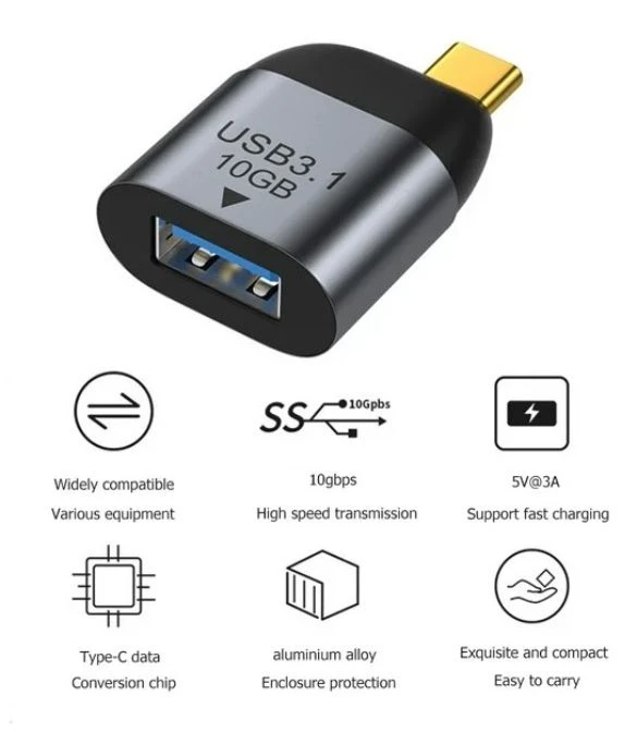 محول HAING HI-C300-TPU من النوع C إلى USB AF