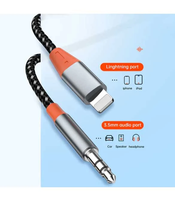 كابل صوت WiWU YP06 Lightning إلى 3.5 مم
