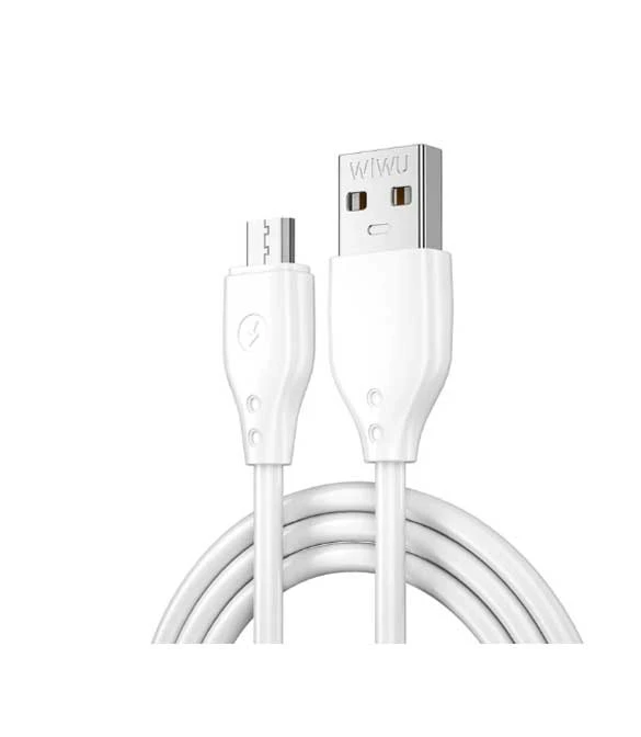 كابل USB A إلى USB Micro من سلسلة Pioneer Wi-C001 من WiWU White