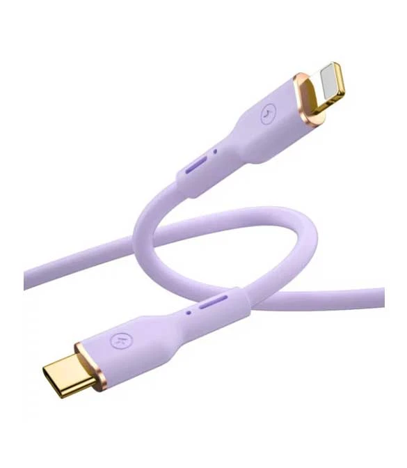 كابل WiWU Purple Vitality YQ01 USB C إلى Lightning