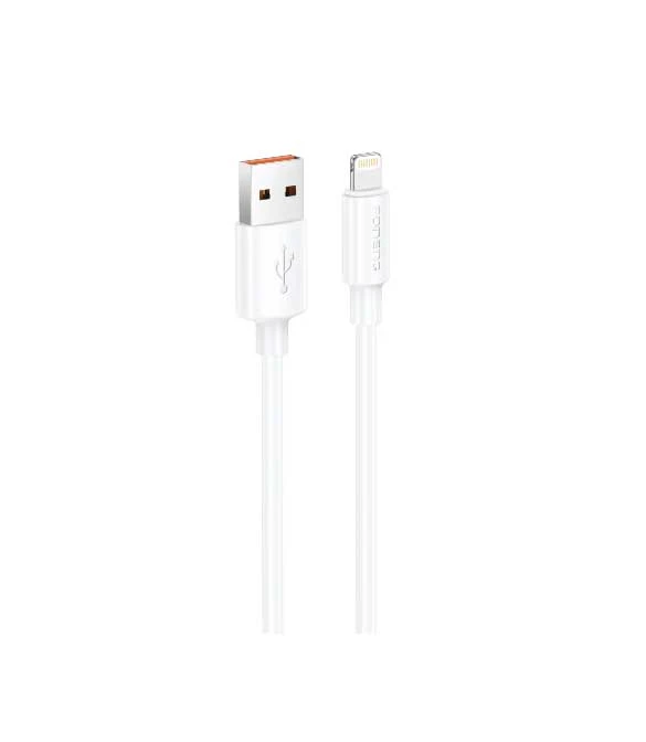 كابل لايتنينج سيليكون FONENG X108 بطول 1 متر (3 أمبير / 2.4 أمبير)