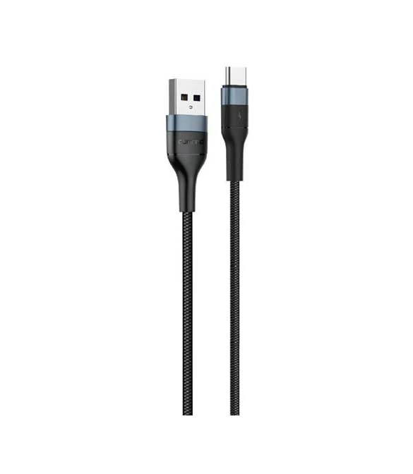 كابل FONENG X51 ​​2M مضفر حلزوني من النوع C (3A / 2.4A / 2.1A)