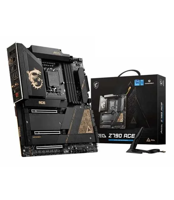 لوحة أم MSI Meg Z790 Ace للألعاب (تدعم معالجات Intel من الجيل الثاني عشر والثالث عشر والرابع عشر وشبكة Wi-Fi 6E)