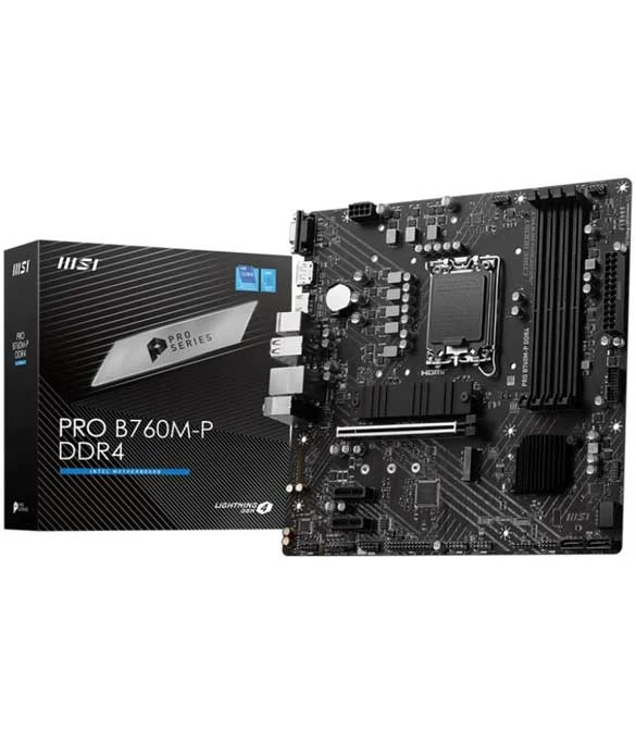 MSI Pro B760M-P، لوحة أم للألعاب من سلسلة Intel 13th 12th MATX