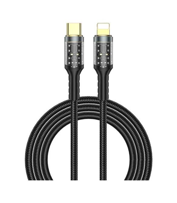 WiWU Black CABLE USB-C To LIGHTNING 1.2M WI-C016