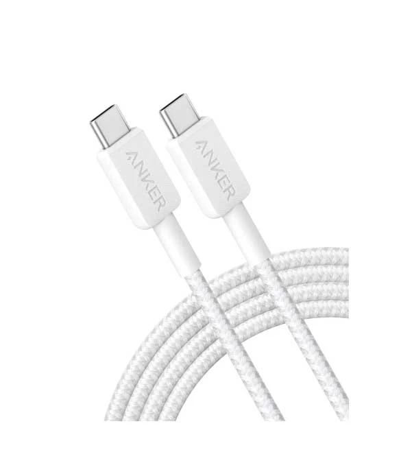 ANKER 322 USB-C To USB-C Cable 6 FT Braided - White