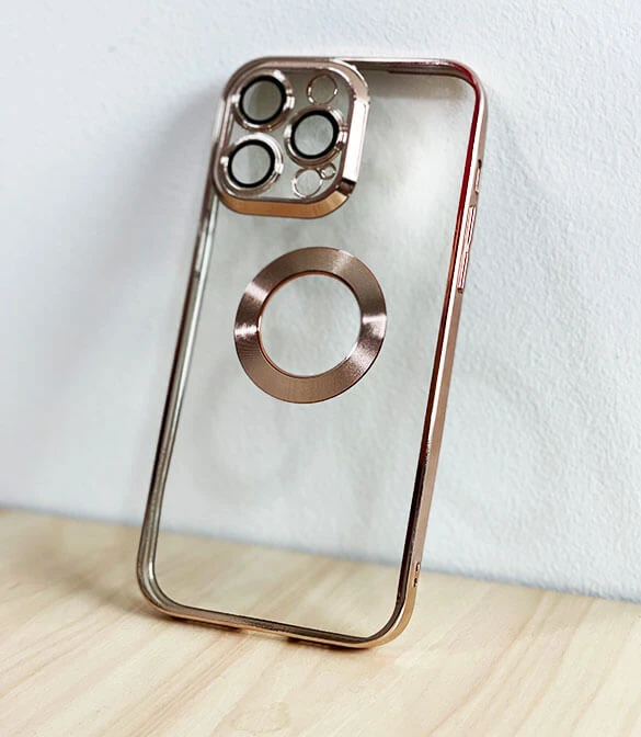 iPhone 13 Pro Luxury Silicone Case - Gold