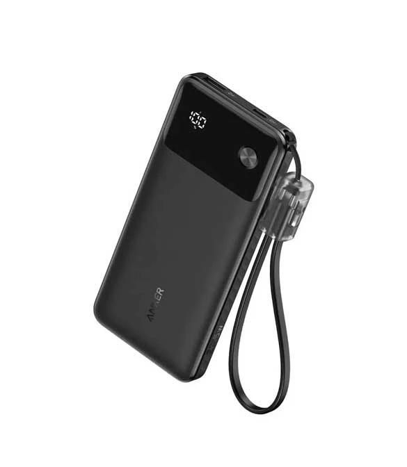 Anker Power Bank Powercore 10000MAH 22.5w Portable Charger With USB C Lanyard Cable