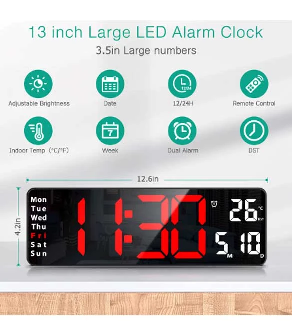 JH3299 Digital LED Clock