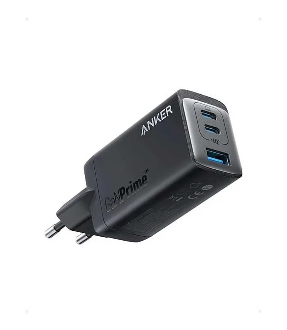 شاحن ANKER 735 USB C بثلاثة منافذ (Ganprime 65W)