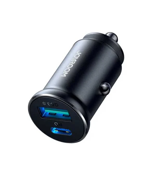 شاحن سيارة Joyroom 30W qc3.0+PD Mini Metal