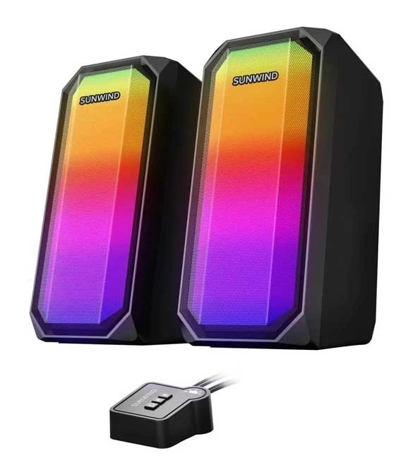 مكبر صوت SUNWIND SW-SP300 RGB للألعاب عبر تقنية البلوتوث 5.0 / AUX