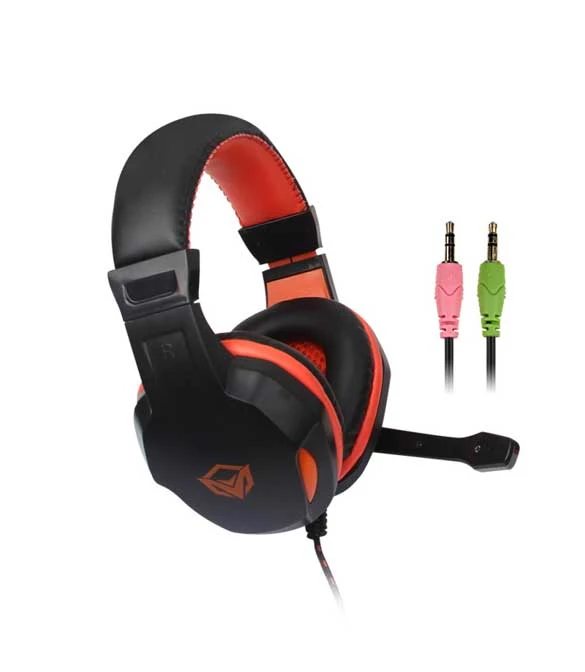 MeeTion MT-HP010 Scalable Noise-canceling Stereo Leather Wired Gaming Headset with Mic