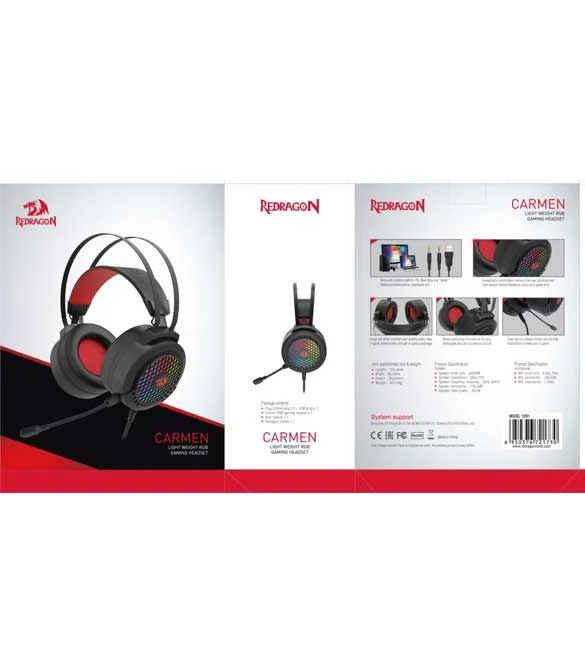 سماعة الألعاب REDRAGON Carmen H261 RGB