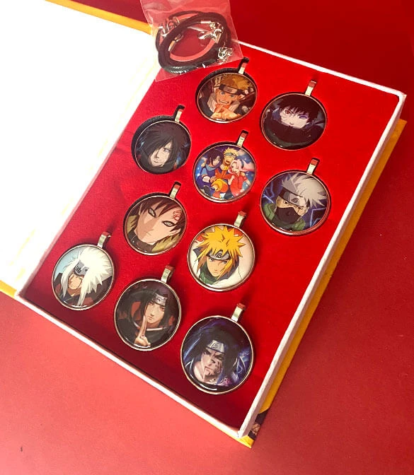 Naruto Necklace 10 PC's Collection