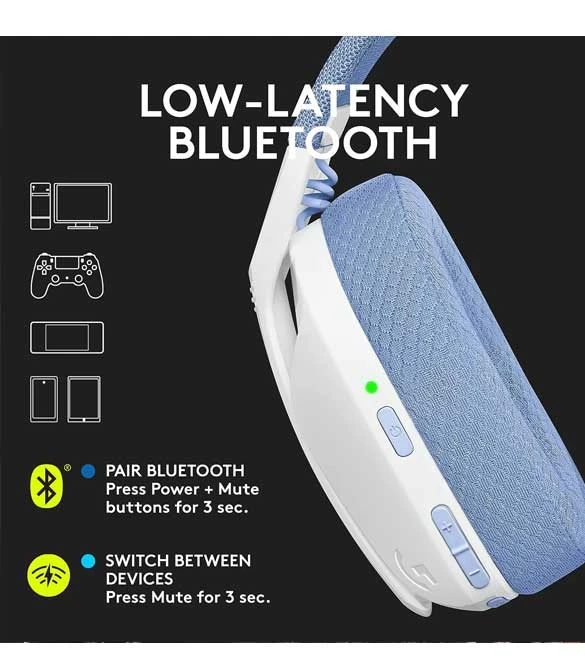 Logitech G435 LIGHTSPEED Wireless - White