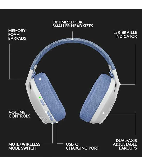Logitech G435 LIGHTSPEED Wireless - White