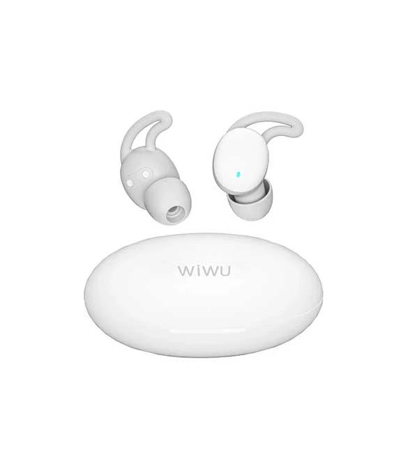 سماعة أذن لاسلكية بتقنية البلوتوث من WiWU Zero Bean T15 - بيضاء