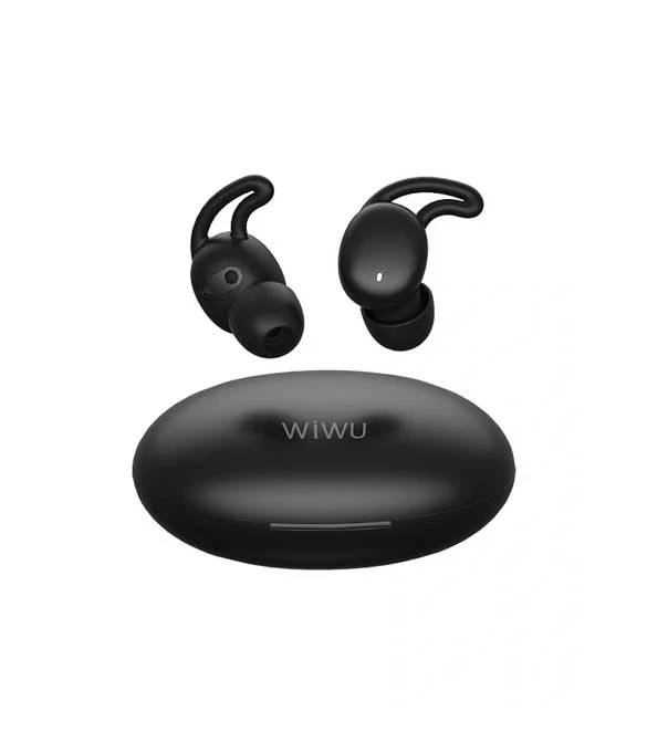 سماعة أذن لاسلكية بتقنية البلوتوث من WiWU Zero Bean T15 - لون أسود