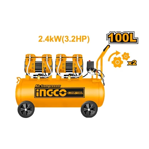 Silent And Oil Free Air Compressor 100L Cooper