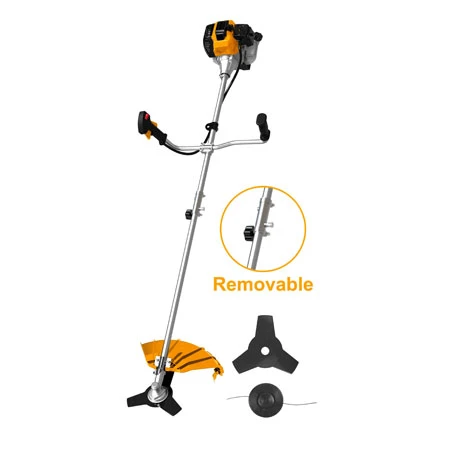 Gasoline grass trimmer and bush cutter