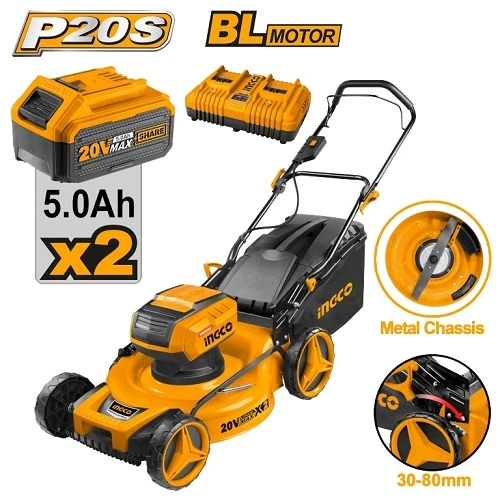 Lithium-ion Lawn Mower 40V 18" 2 5.0A Batteries + Charger