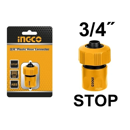Plastic Hose Connector 3/4 "With Water-Stop Fuction