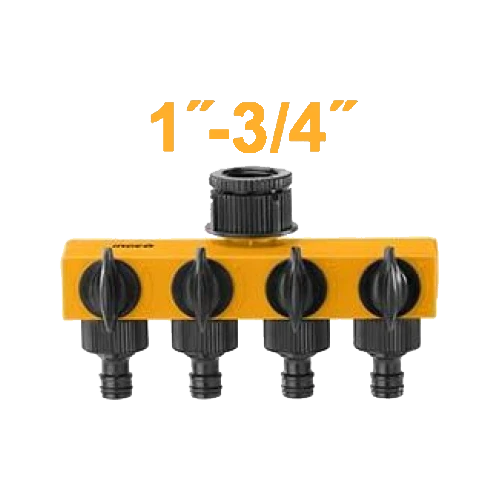 Irrigation Connectors 4 Outputs 3/4*1