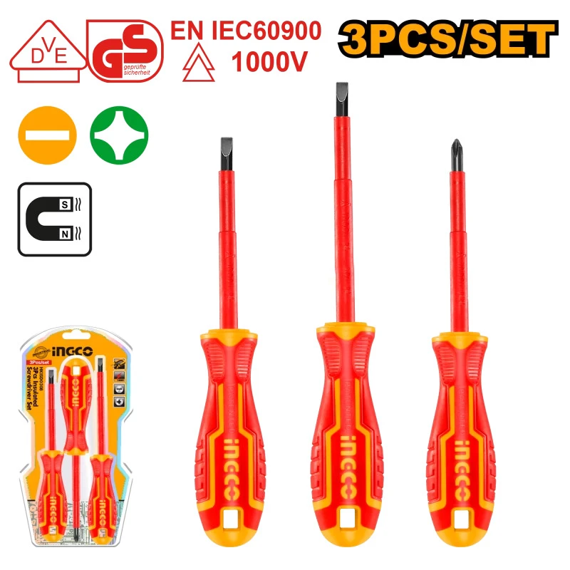 3 Pcs insulated screwdriver set