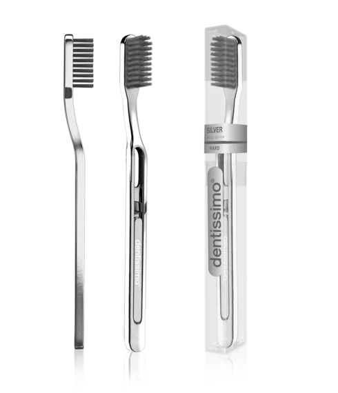 Dentissimo فرشاة أسنان فضية إصدار محدود