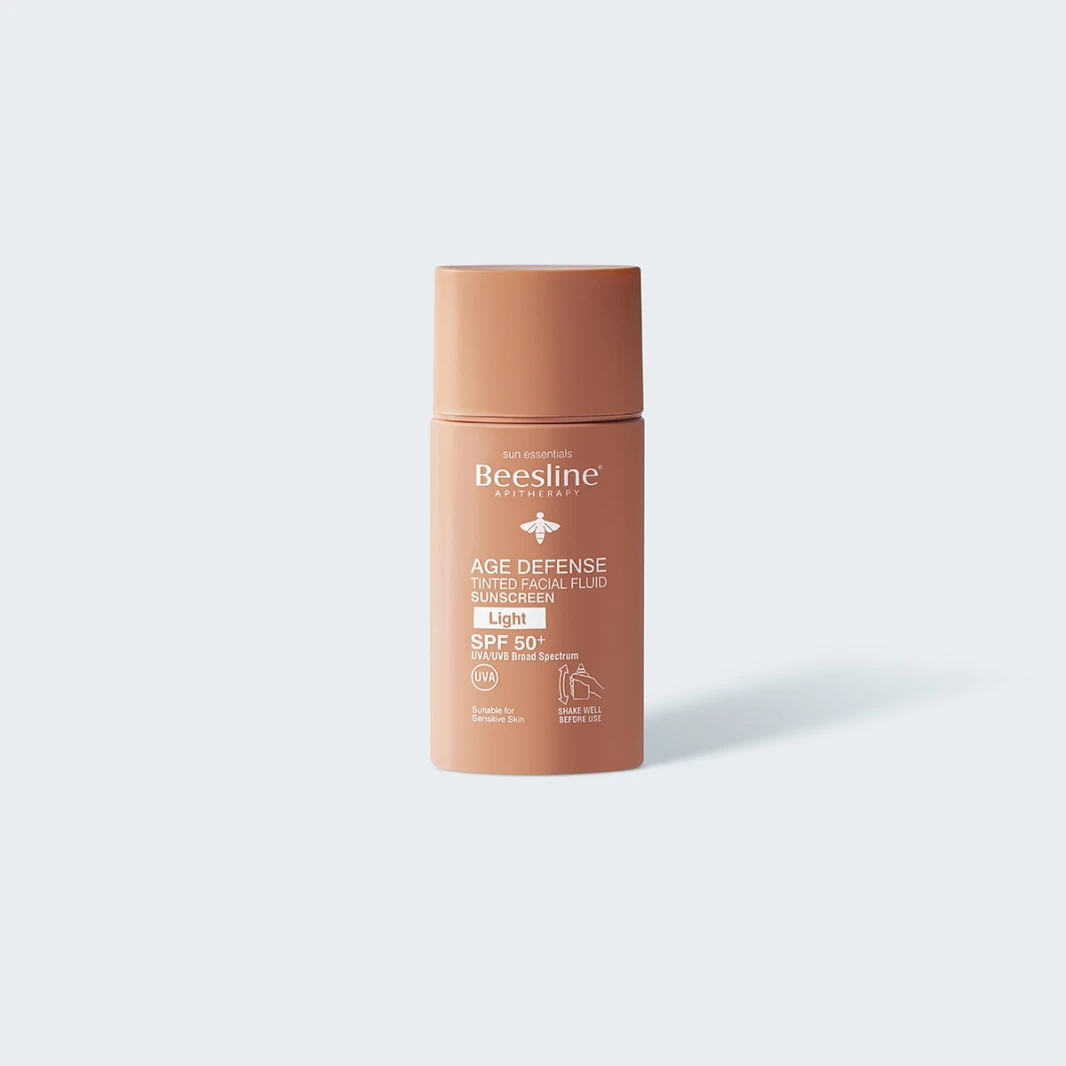 Beesline سائل ملون للوجه مضاد لأشعة الشمس SPF50+ - فاتح