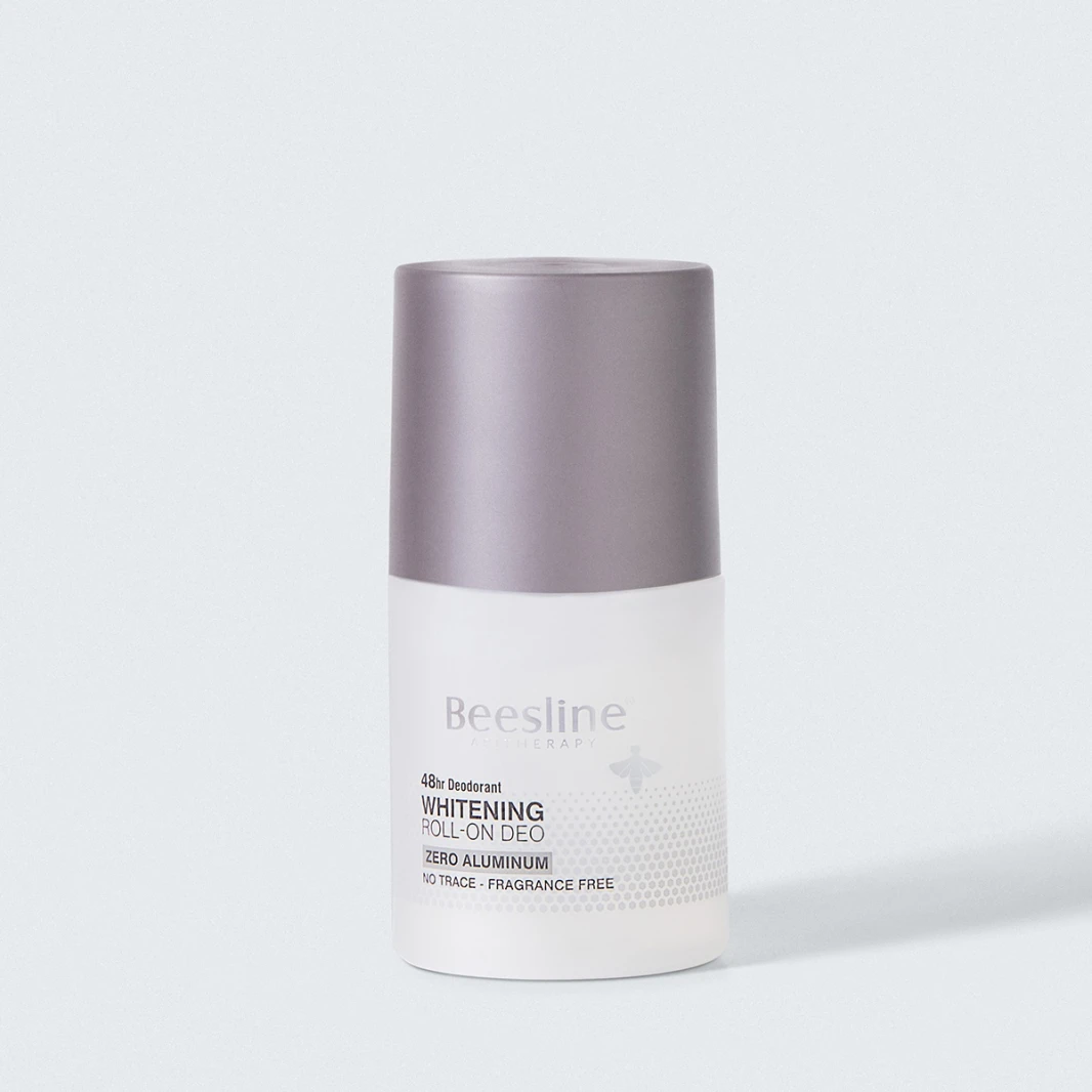 Beesline Whitening Roll-On Deo, Zero Aluminum, Silver Power - Fragrance Free