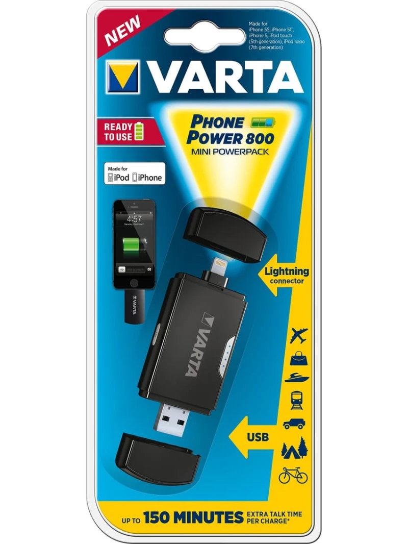 Varta Port Powerp Mini 57923 Lightning Bli 1