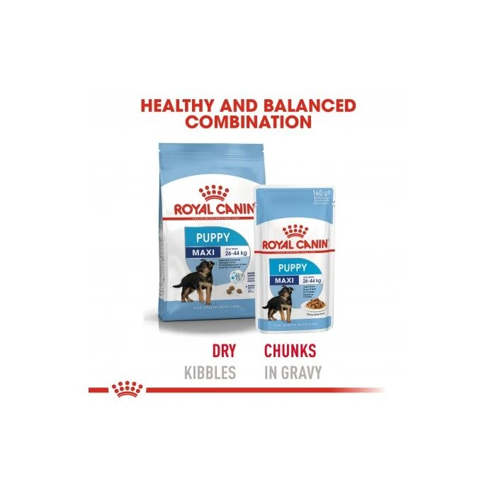 Royal Canin Maxi Puppy Chunks In Gravy 140g