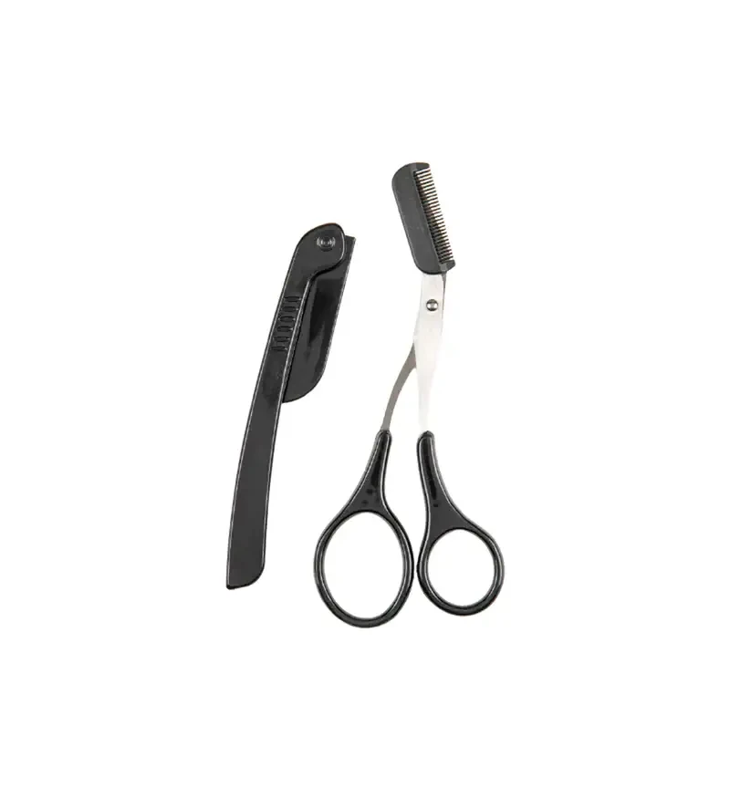LIONESSE eyebrow seissors with comb and eyebrow razor set