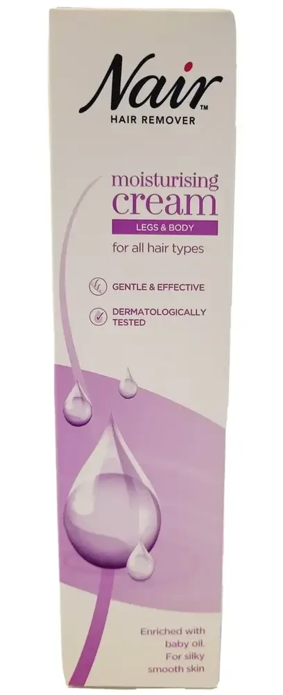 nair hair remover cream enriched with baby oil