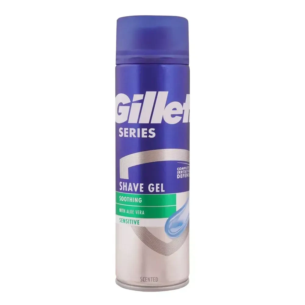 Gillette series shave gel soothing with aloe vera sensitive