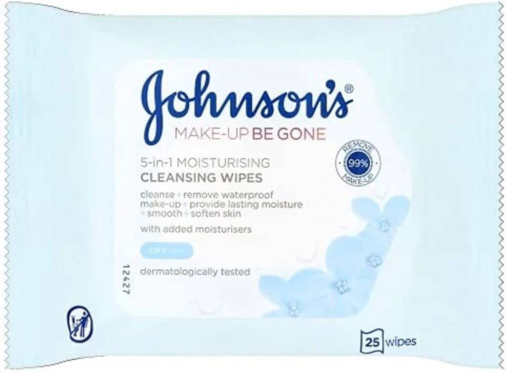 johnson's makeup be gone cleansing wipes dry skin