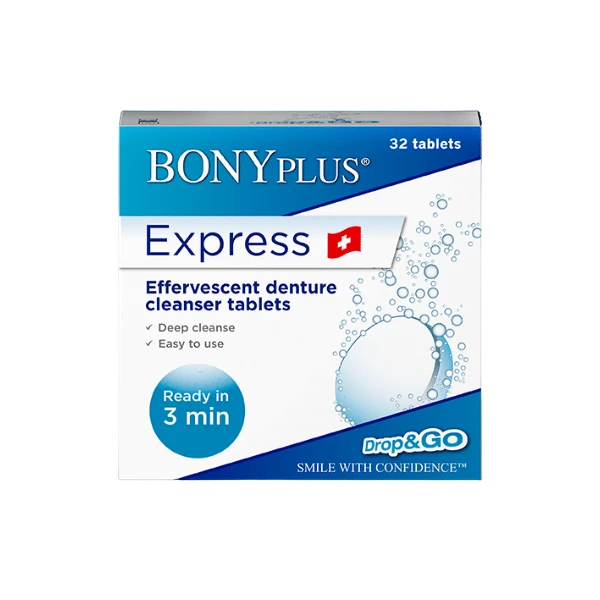 BONY PLUS Express denture cleanser tablets