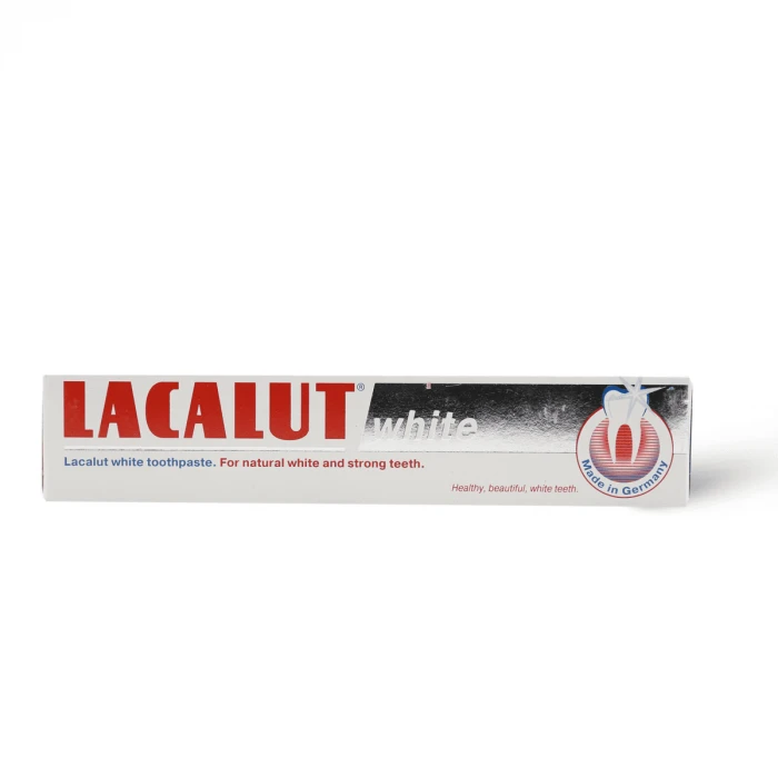 معجون أسنان LACALUT الأبيض.