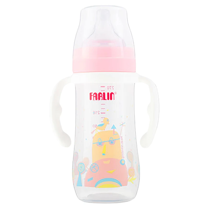 FARLIN silky pursue the soft perfection feeding bottle with handle 0m+