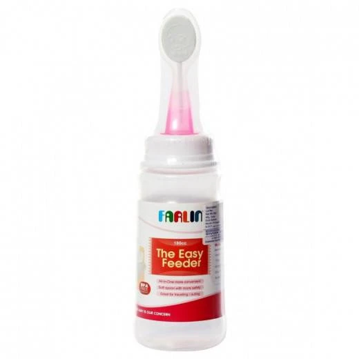 Farlin - Easy Feeder With Cover - Pink