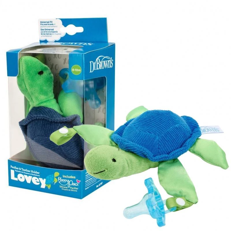 Dr. Brown's pacifier with holder 0m+
