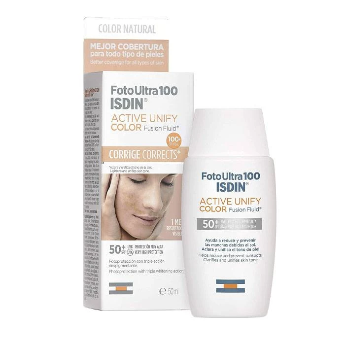 Foto Ultra 100 ISDIN Active Unify COLOR Fusion Fluid SPF 50+