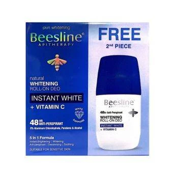 BEESLINE OFFER-WHITENING ROLL ON DEO 48H INSTANT WHITE + VITAMIN C (1+1)